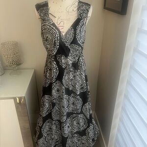Attention Black/White Maxi Dress Women’s Size Large